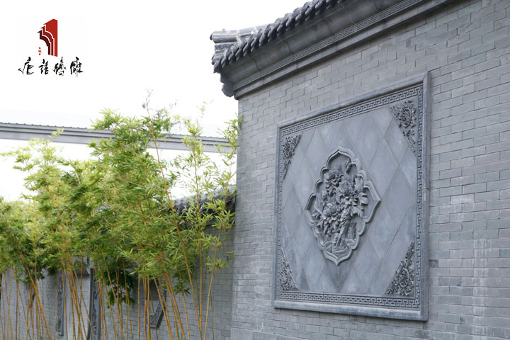 唐语仿古砖雕影壁