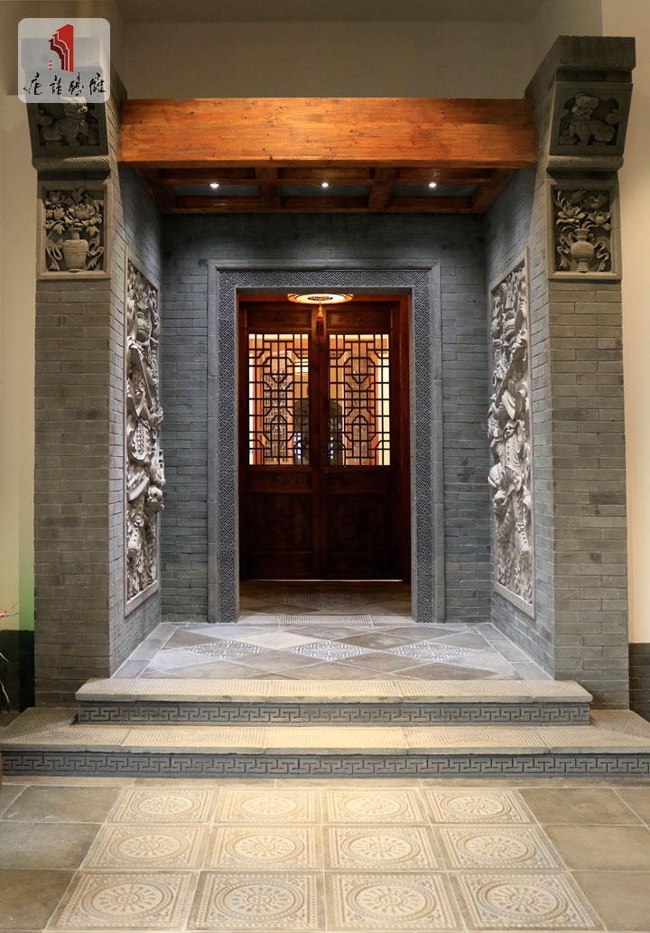 唐语砖雕室内门楼