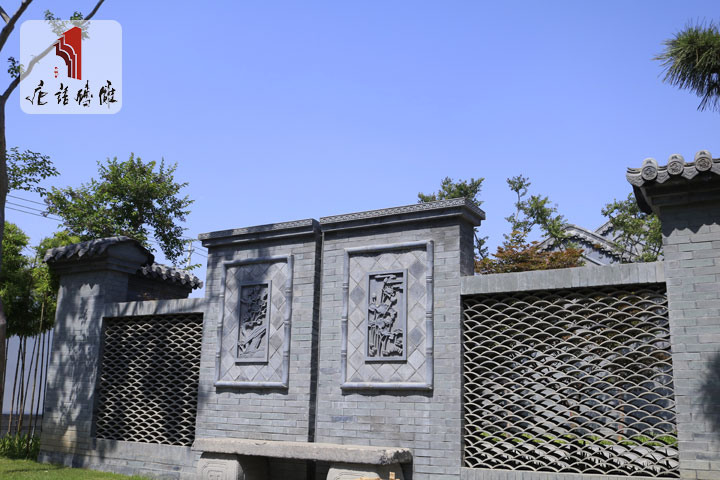 唐语砖雕园林景墙